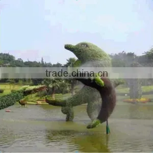 Artificial Fake Grass Animal Shape Fish Animal Topiary Plants Park Decoration thumbnail-1