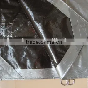 Silver Plastic Tarp Truck Cover thumbnail-4