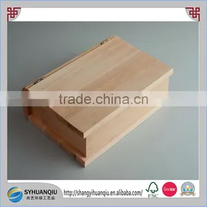 Caoxian Factory Wholesales Pine Wood Book Shap Gift Box thumbnail-1