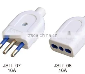 Italian ac dc Electrical Multi 3 Round Pin 16a Industrial Male and Female Plug Socket Adaptor Socket thumbnail-5