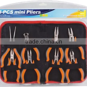 8PCS European Type Mini Pliers Set(4.5"combination Pliers/4.5"diagonal Pliers/4.5" End Cutting Nippers/4.5"flat Nose Pliers/4.5" thumbnail-1