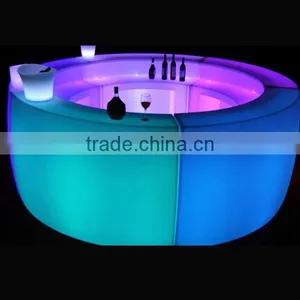 Color Changing or Single Color Display Club Color Induction Charger Led Plastic Bar Counter thumbnail-5