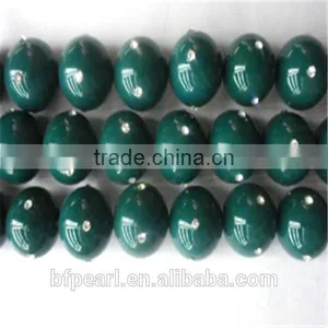 10mm River Pearl Jewelry Shell Pearls Beads With 4 Crystal Beads thumbnail-1