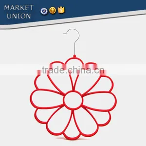 Antiskid Silk Scarf Flocked Velvet Hangers,excellent Silk Scarf Bound,ABS, Nylon Villi,Chrome Plated Hook thumbnail-4