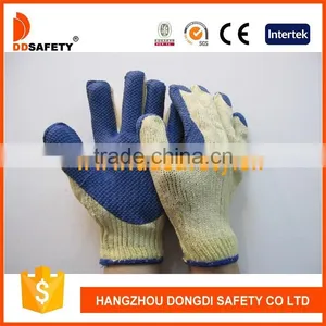DDSAFETY 2017 Big Discount 7 Gauge Safety Cotton With Blue Latex Glove thumbnail-1