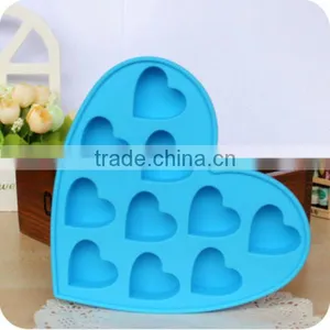 Fancy Ice Cube Trays 10 Cavities Heart Ice Mould Silicone Ice Maker thumbnail-2