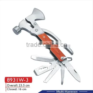 Hardware Multi Tool Multifunction Wrench Multi Wrench Stainless Steel Axe Multi Purpose Hammer Pocket Wrench Car Tool 8931W-3 thumbnail-1