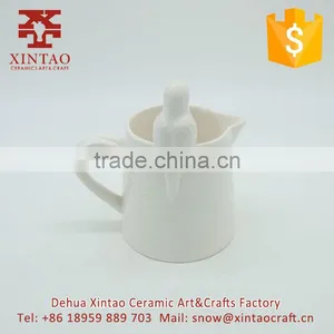 2017 New Design Glazed White Cup With Bird on the Edage thumbnail-2