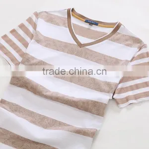 Custom Wholesale Cheap Own Design Cotton V-neck t Shirt thumbnail-3
