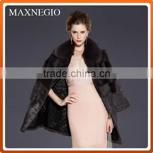 New Arrival Fashion Women Winter Long Fox Fur Coat thumbnail-1