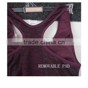 Hot Sex Women Sport Bra Seamless Yoga Wear Running Wear With Zipper thumbnail-3