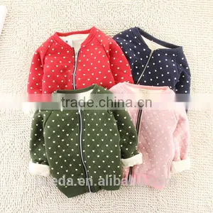 100%cotton Designs Long Sleveens Print Thicken Zipper Jackets Coat thumbnail-1