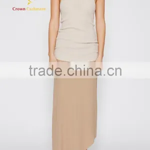 Ladies Sleeveless Knit Cashmere Pullover Sweater thumbnail-2