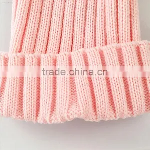 Myfur Wholesale Baby Pink Top Quality Raccoon Fur Pompoms Hat And Cap thumbnail-4