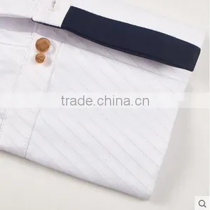 Stylish Design Chantilly White Shirt Strip Skirt Ladies Formal Suits Designs thumbnail-4