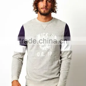 Newest O-neckline Banded Sleeves Rib Knit Cuffs and Hem t Shirt thumbnail-1