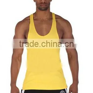 Wholesale White Blank Tank Top Mens Gym Wear Can Print Own Logo thumbnail-2