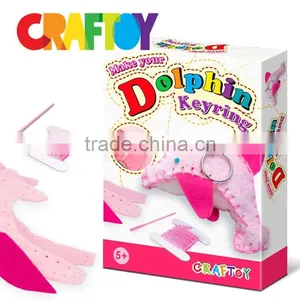 Teaching Material Diy Sewing Dolphin Keyring China Supplier Low Price thumbnail-1