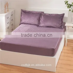 2017 NEW DESIGN SUPER SOFT MICROFIBER PURPLE 4PCS BEDDING SET thumbnail-6