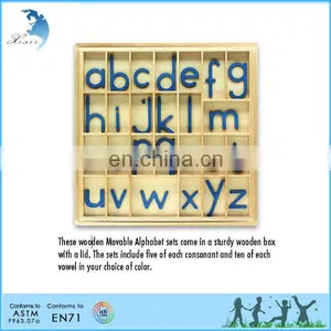 Letters of an Alphabet Montessori Toys Child Montessori Material Educational Toys thumbnail-1