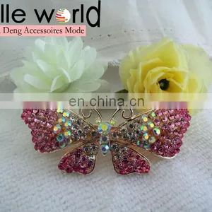 3 Designs Women's Rhinestone Butterfly Barrette Clip thumbnail-3