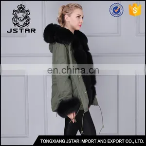 Modern Design Short Mink Coat Winter Black Fur Coat With Fur Hood thumbnail-5