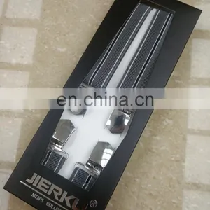 Fashion High Quality 4 Heavy Clips Mens Suspenders x Back Adult Suspenders thumbnail-1