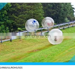 Hot Sale Climbing Zorb Ball for Pasture , Crazy Grass Inflatable Zorb Ball Track thumbnail-1