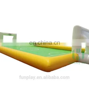 HI Commercial Outdoor Inflatable Ball Race Game Filed With Floor, PVC Tarpaulin Ball Field for Football and Sport thumbnail-1