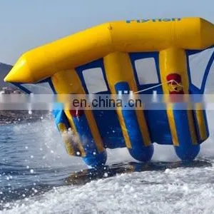 Top Quality 0.9mm PVC Inflatable Flying Towables Flying Fish Boat thumbnail-1