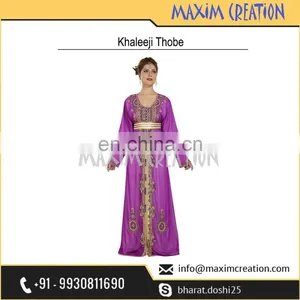 Moroccan Khaleeji Thobe With Exclusive Embroidery Design Perfect For Any Occasion 6561 thumbnail-3