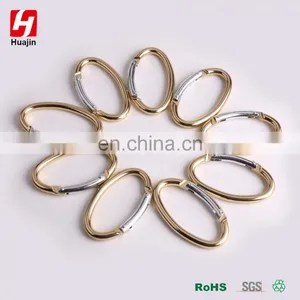 Golden Aluminum Alloy Egg Shape Carabiner, Key Chain Clip Hook thumbnail-1