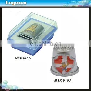 Custom Collection Denmark and Brazil Souvenirs Metal Sewing Souvenir Thimbles thumbnail-1