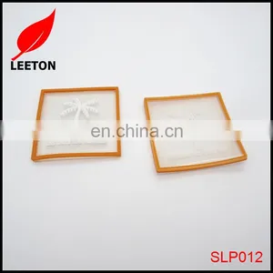 Factory Custom Plastic Square Logo Badge for Garment thumbnail-2