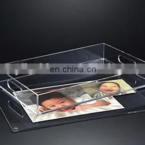 Acrylic Lucite Tray, Acrylic Lucite Serving Tray, Acrylic Gift Ideas thumbnail-3
