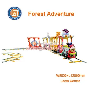 Zhongshan Electric Train Rail Train 14 Seat Forest Adventure Outdoor and Indoor Amusement Park Equipment Electric Ride thumbnail-1