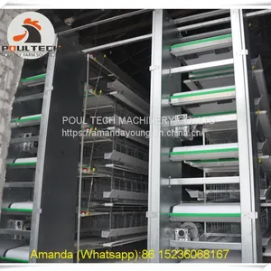 Hot Sale Mozambique Poultry Farming Equipment - Battery Chicken Cage & Layer Cage & Chicken Coop & Hen Coop & Laying Hen Cage in Chicken Shed thumbnail-2