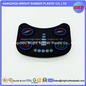 High Quality Foodgrade Custom 50 Shore A Various Silicone Rubber Keypad With Spray Wear-Resistant Hand Ink thumbnail-1