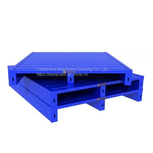 Warehouse Customized Euro Steel Pallet Blue Pallet Price thumbnail-1
