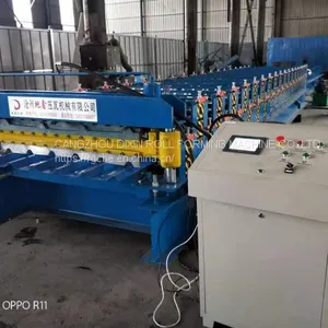 Two Profiles Double Deck Cold Roll Forming Machine thumbnail-4