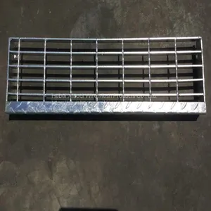 Hot Dip Galvanized Plain Bar Steel Grating, Serrated Bar Steel Grating thumbnail-1