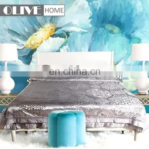 Made In China Home Textile New Luxury Pure Cotton 4 PCS Quilt Set Bed Sheet Cover Sets Jacquard Comforter Lace Bedding Set thumbnail-6