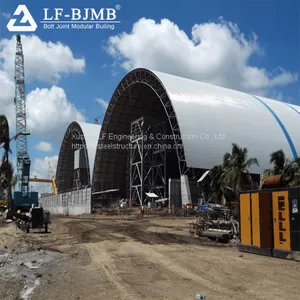 LF Long Span Roof Steel Space Frame Barrel Type Coal Storage For Sale thumbnail-5