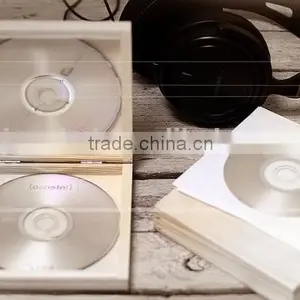 Custom Logo Unfinished Wooden CD Box,wood Dvd Boxes Accept OEM thumbnail-1