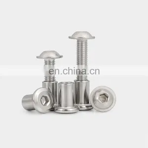 Stainless Steel Black Chicago Screws m8 Flat Head Philips Binding Post Screws thumbnail-4