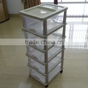 2016 Hot Selling 5 Layers Detachable Plastic Storage Drawer, Locker, Cabinet thumbnail-1