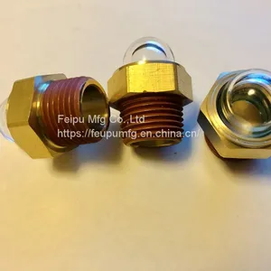 NPT MALE THREAD BRASS DOME OIL SIGHT GLASS thumbnail-2