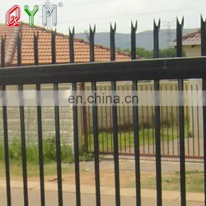China Products High Quality Polymer Coated Vinyl Wrought Iron Palisade Fence thumbnail-4