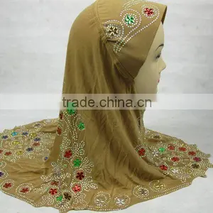 A525 Polyester Beautiful Muslim Hijab thumbnail-3
