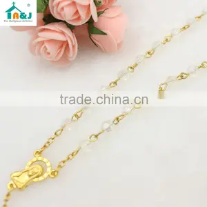 Religious Plastic Rosary Bead Wholesale Necklace thumbnail-3
